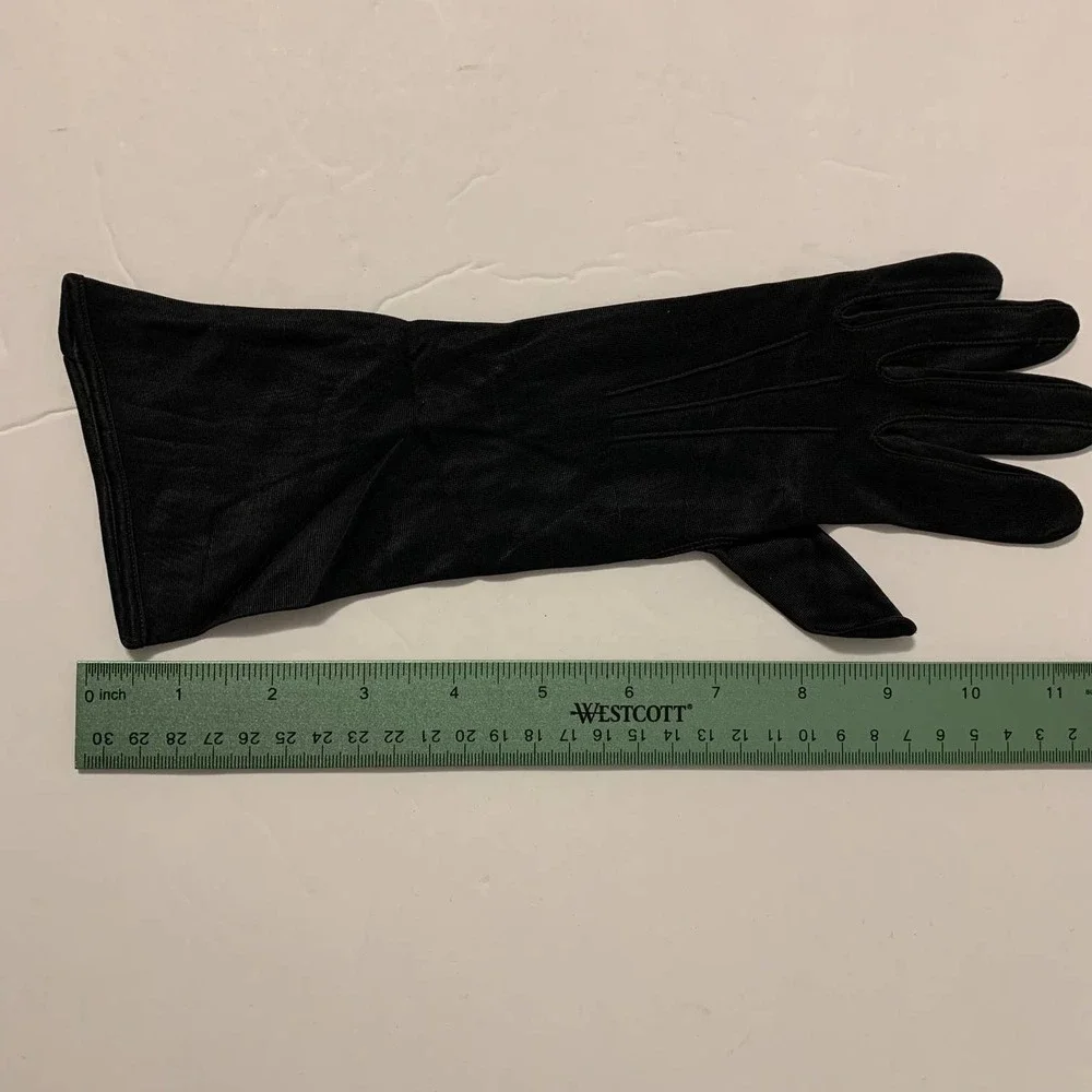 Vintage‎ Opera Gloves Black 12